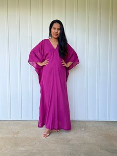 Unwind in absolute comfort with our semi sheer cotton gauze kaftan. This kaftan is perfect for the beach, pool, resort and laid-back time at home. Crafted from quality soft and breathable gauze cotton, it offers an airy fit that's ideal for lounging and cover up. Its relaxed design and easy slip-on style make it your go-to choice for outdoor cover up and relaxed nights at home. Flowy Unlined Cover-up For Vacation, Relaxed Fit V-neck Cover-up For Vacation, Flowy V-neck Tunic For Beach Cover-up, Flowy V-neck Breezy Cover-up, Flowy Cover-up With Kimono Sleeves For Loungewear, Summer V-neck Kaftan For Beach Cover-up, Flowy Unlined Beachwear Cover-up, Flowy V-neck Kaftan For Beach Season, Flowy V-neck Summer Kaftan