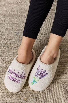 Melody Sequin Pattern Cozy Slippers - Wildflower Hippies Lavender Haze, Sequin Pattern, Cozy Slippers, Stylish Footwear, Blue Zones, Slide Slippers, Slippers Cozy, Festive Design, Activewear Sets