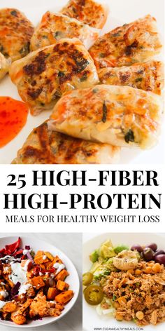 25+ High-Fiber High-Protein Meals For Maximum Satiety - Clean Healthy Meals High Fiber High Protein, Fiber Meals, Healthy Recipes For Breakfast, High Protein High Fiber, High Protein Dinner, Protein Dinner, Protein Lunch, Healthy High Protein Meals, Protein Desserts