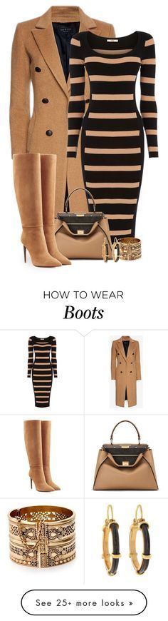 "Camel and Black" by terry-tlc on Polyvore featuring rag & bone, Oasis, Fendi, Ralph Lauren Collection and Lucky Brand Black Striped Sweater, Striped Sweater Dress, Ralph Lauren Collection, Striped Sweater, Street Fashion