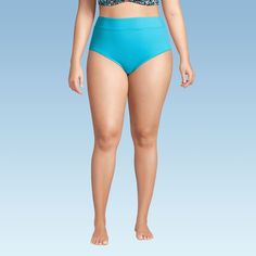 At Lands’ End we believe every body is a beach body and design our swimsuits to fit women of every shape and size. Our Women’s High Waisted Bikini Bottoms are the perfect example of how great every woman can look and feel in a swimsuit. Made with LYCRA Xtra Life spandex this suit is specially designed to keep its shape in and out of the water and hold up all summer long. These bottoms offer UPF sun protection wherever it has you covered. We promise you’re going to love these flattering swim bott Contoured Blue Swimwear For Swimming, Contoured Blue Swimwear, Beach Shapewear Swimwear Briefs, Contoured Tankini For Pool, Beach Season Shapewear Swimwear, Stretch Turquoise Swimwear For Pool, Shapewear Swimwear For Beach Season, Shapewear Swimwear For The Beach, Fitted Swimwear For Pool And Beach Season