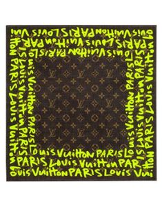 Lv Scarf, Stephen Sprouse, Louis Vuitton Collection, Louis Vuitton Artsy, Art Scarves, Graffiti Prints, Graffiti Lettering