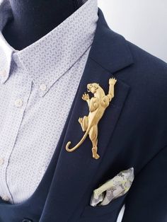 Unisex Panther Brooch Lapel Shirt Pin Silver Shirt, Men's Brooch, Shirt Pins, Unisex Gifts, Pin It, Lapel Pins, Panther, Daily Wear, Bespoke