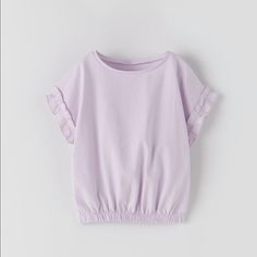 New With Tags Zara Kids Ruffled Top With Elastic Detail In Mauve Smoke Free And Pet Free Home For Search Purposes Only: Purple Lilac Eyelet T Shirt Tee Blouse Sleeveless Bundle&Save On Some Of Our Favorite Designers: Art Class, Adidas, H&M, Cat&Jack, Zara, Purbaby, Baby Mori, Brooks Brothers, Aritzia, Old Navy, J. Crew, Crewcuts, Uniqlo, Aden & Anais, Patagonia, Nike, Toms, Gymboree, Gap, Ralph Lauren & More Kids Fashion Wear, Neutral Shirt, Zara Knitwear, Jeweled Sweater, Plain Sweatshirt, Top With Ruffles, Toddler Sweater, Zara Girl