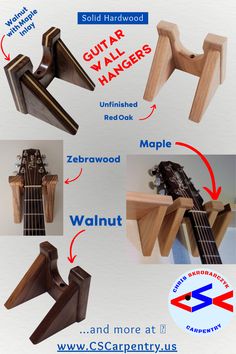 the instructions for how to build an electric guitar with wood and metal parts on it