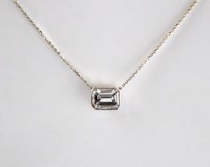 Diamond Necklace Simple, Baguette Diamond Necklace, Emerald Cut Rings, Jewelry Appraisal, Diamond Necklaces, Emerald Cut Diamond, Original Jewelry, Cute Necklace