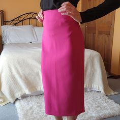 Zara Pink Bodycon Pencil Midi Skirt, Size Xs. New, With Tags. Never Worn! Very Tight, Yet Slightly Stretchy. Hugs Every Curve. Zipper Closure In The Back. Measurements (Laying Flat) Hip To Hip: 12½" Length: 29½" All Items Are From A Smoke-Free Home. Please See Photos For Approximate Measurements And Details. Let Me Know If You Have Any Questions. Thanks For Looking. Cheers! Pink High Waist Skirt For Work, Pink High Waist Skirt For Workwear, High Waist Pink Skirt For Work, Pink High Waist Lined Pencil Skirt, High Waist Pink Pencil Skirt With Lining, Pink Stretch Pencil Skirt For Party, Pink Fitted Midi Skirt, Pink Lined Skirt For Workwear, Pink Fitted Pencil Skirt For Workwear