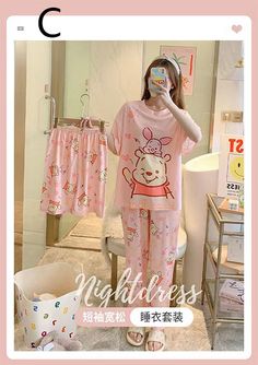 Winnie the Pooh cartoon short-sleeved trousers home clothes three-piece suit on sale Pooh Cartoon, Winnie The Pooh Cartoon, Couple Pajamas, Mens Pajamas Set, Home Clothes, Suits For Sale, Three Piece Suit, Boys Pajamas, Sleepwear Sets