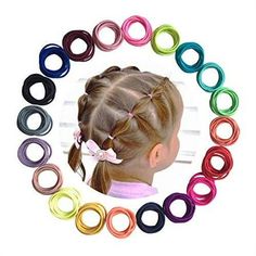 Baby Hair Ties for Girls - 200Pcs Small Elastic Toddler Hair Ties Ponytail Holders Hair Ties for Baby Girls Kids Hair Accessories (Color A) Size: 200 Count (Pack of 1).  Color: Multicolor.  Gender: female.  Age Group: infant. Baby Hair Ties, Baby Hair Bands, Hair Tie Accessories, Toddler Hairstyles Girl, Baby Hair Accessories, Elastic Hair Ties, Kids Hair