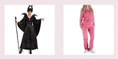 two women in costumes and one is wearing a devil costume