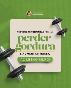 an ad for the spanish newspaper perder gordura, with two dumbs on top