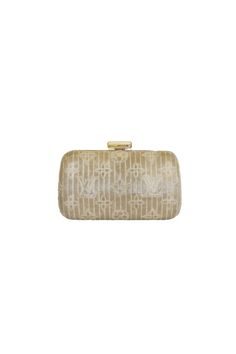 Louis Vuitton Silver Satin Monogram Crossbody Clutch Bag Monogram Canvas Clutch Shoulder Bag, Beige Monogram Canvas Bag For Evening, Rectangular Monogram Canvas Clutch With Dust Bag, Chic Gold Monogram Canvas Shoulder Bag, Chic Formal Monogram Canvas Bag, Luxury Beige Crossbody Clutch, Luxury Beige Clutch With Detachable Strap, Designer Beige Clutch With Detachable Strap, Designer Beige Crossbody Clutch