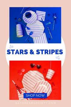 stars and stripes are featured in this ad