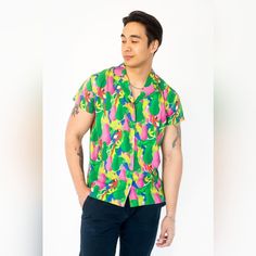 Bundle & Save! This Is A Family Friendly Closet! Make Me An Offer! Bundle 3+ Items For An Automatic 25% Off Your Order! Excellent Condition, No Visible Flaws. Tags Tropical Vacation Islander Vibrant Bold Colorful Mens Holiday Shirts, Blue Shorts Men, Tommy Hilfiger Long Sleeve, Big Shirt, Button Up Shirt Mens, Button Down Shirt Mens, Long Sleeve Plaid Shirt, Graphic Top, Mens Plaid