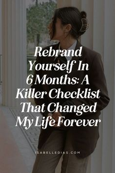 Wondering how to rebrand yourself? In this blog post I’m sharing the ultimate life reset checklist to kickstart your journey of becoming her. Rebranding Yourself, Reset Checklist, Life Reset, Becoming Her, Main Character Energy, Self Development Books, Self Care Bullet Journal, Writing Therapy, Personal Improvement