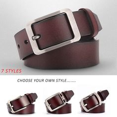 Brand Name: DWTSStyle: FashionDepartment Name: AdultBelts Material: CowskinOrigin: CN(Origin)Gender: MENBelt Width: 3.8cmPattern Type: SolidBuckle Length: 7cmModel Number: Belts CummerbundsItem Type: BeltsBuckle Width: 4.5cmsuitable for use: belt men men's beltattribute: belt men's luxurygroup: belts for menMaterial: Cow genuine leather beltcolor: Black brownBuckle material: AlloyFactory outlet: Yesmen belt: leather belt menUse the crowd: Business Student Office workerYear: Belts Cummerbunds Trousers Outfit Men, Two Piece Romper, Man Trousers, Fancy Fashion, Belt Men, Leather Belts Men, Men Belt, Hooded Sweatshirt Men, Navy Blue Color