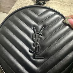 Round Black Ysl Bag Saint Laurent Vinyle Round Camera Bag, Black Ysl Bag, Bags Ysl, Saint Laurent Bags, Yves Saint Laurent Bags, Saint Laurent Bag, Ysl Bag, Camera Bag, Yves Saint Laurent