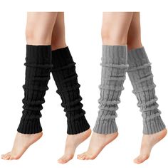 PRICES MAY VARY. ❄【Soft Material】These leg warmers for women are made of acrylic elastic fibers which is soft, skin-friendly and comfortable. You will feel very comfortable when you put them on. Recommended wash and dry our leg warmers before putting them on. This will make them have a better fit to the body's curves. 【Size】Length: 20.5 inches. Width: 2.95 inches. These leg warmers have a certain degree of elasticity. One size fits most people. You can wear the leg warmers over your legs or stac Leg Warmers Walmart, Cheap Cozy Stretch Leg Warmers, Thick Stretch Casual Leg Warmers, Cheap Cozy Fitted Leg Warmers, Cheap Stretch Knee-high Leg Warmers, 80s Accessories, Fashionable Accessories, Presents For Girls, Body Curves