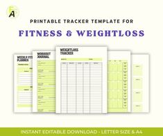 Welcome to EasyAestheticsShop - where your weight loss and fitness journey become a less painful and more enjoyable experience with our printable and fillable wellness and fitness journal template! Why Choose Our Weight Loss Journal Printable ? - Versatility: Tailor your journal effortlessly, whether it's a workbook, handbook, or course guide. - User-Friendly: Enjoy a seamless customization experience with Canva's intuitive platform. - Professional Design: Elevate your digital products with a stunning and polished appearance. - Comprehensive Content: Our Workbook Template includes a range of pages to track your fitness, weight, and wellness effectively. ✨ WHAT'S INCLUDED? - PDF document with download link (18 pages in total) - Extra Printable PDF file for instant printing  Pages of Weight Fitness Journal Template, Fitness Journal Printable, Weekly Fitness Planner, Training Journal, 12 Week Challenge, Wellness Tracker, Workbook Template, Fitness Products, Journal Printable