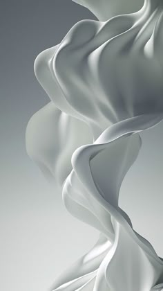 an abstract image of white flowing fabric on a gray background with room for your text