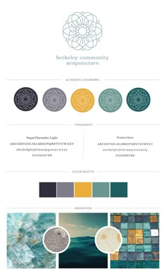 the website design for an artisan company, with different colors and patterns on it