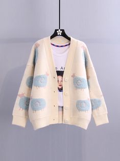 Item Code : YM678 Color : As Photo Size(cm): S,M,L,XL, 2XL The size is measured by hand, and the error of 1-3 cm is within the normal range! Affordable Blue Cute Cardigan, Cute Blue Cheap Cardigan, Affordable Kawaii Cotton Sweater, Kawaii Sweaters & Cardigans, Kidcore Sweaters & Cardigans, Lazy Style, Knitting Women Cardigan, Sling Dress, Style Sweater