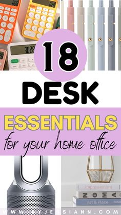 Work From Home Office Essentials (Work From Home Tips) Work From Home Essentials, Work From Home Space, Home Office Essentials, Work From Home Office, Productive Work, Desk Job