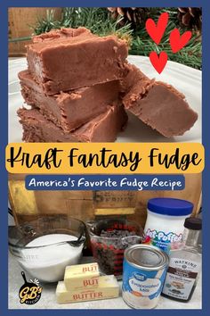 chocolate fudge recipe with ingredients for fudge fudge