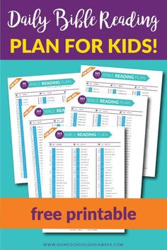 printable daily bible reading plan for kids