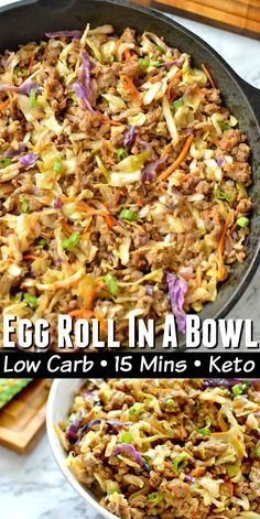 egg roll in a bowl with low carb is mins keto