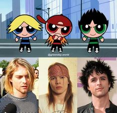 the powerpuff girls and their hair styles