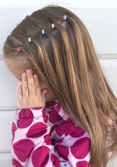 Pretty Hairstyles For School, Easy Toddler Hairstyles, Girls School Hairstyles, Cute Toddler Hairstyles, Easy Little Girl Hairstyles, Girly Hairstyles, Girl Hair Dos, Girls Hairstyles Easy, Hairstyle Idea