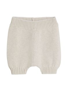 beige cotton knitted construction ribbed waistband mid-length ribbed hem Tailored Shorts, Knitting For Kids, Knit Cotton, Brunello Cucinelli, Cotton Shorts, Short Outfits, Mid Length, Boy Outfits, Casual Shorts