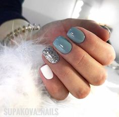 I love this design and color!! Cute Nail Colors, Nails 2018, Bridal Nail Art, Easy Nails, Her Nails, Super Nails, Nail Tattoo, Nailed It, Bridal Nails