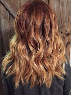 Honey Blonde Hair Color, Hair Color Asian, Red Blonde Hair, Balayage Blond, Strawberry Blonde Hair Color, Brown Ombre Hair, Hair Blond, Ombre Hair Blonde, Red To Blonde