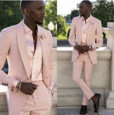 Rose Gold Suits For Men, Tuxedo For Men Wedding Rose Gold, Pink And Black Suit, Rose Gold Suit, Pink Prom Suit, Pink Tux, Pink Suit Men, Pink Groomsmen, Suits For Guys