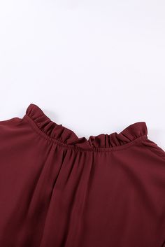 Wine Red Sleeveless V Neck Ruffled Swing Mini Dress Burgundy Sleeveless Ruffled Dress, Burgundy Sleeveless Dress With Ruffles, Neck Ruffle, Mini Dresses, Club Dresses, Women Dresses, Wine Red, Affordable Fashion, Dress Materials