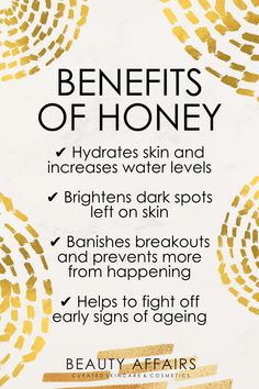 Benefits Of Honey For Skin, Skincare Notes, Honey Benefits For Skin, Glowy Skincare