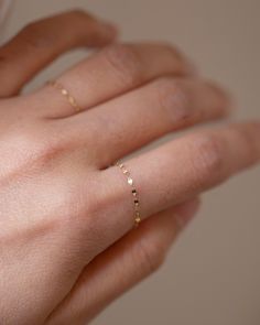 This 14k Solid Gold dainty dapped chain ring is both modern and timeless. It features a super dainty link chain design that adds a delicate touch to any outfit.Perfect as a stacking ring or by itself.*If you are in between sizes or need a specific size leave us a note while check out. Dainty Rings, Diamond Free, Chain Design, Stacking Ring, Chain Ring, Stacking Rings, Ring Bracelet, Link Chain, Personalized Jewelry