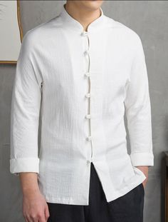 Chikankari Shirts For Men, Kurta Type Shirt For Men, Men’s Traditional Shirts, Casual Shirt With Mandarin Collar, Mandarin Collar Shirt Men, Chinese Collar Shirt For Men Casual, Chinese Shirts For Men, African Wear For Men, Boys Kurta Design