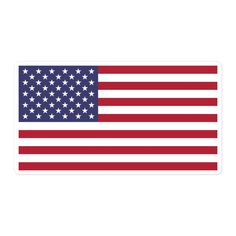 an american flag sticker on a white background