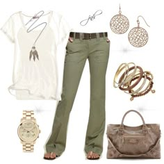 Mode Tips, Green Pants, Mirror Mirror, Outfit Casual, Comfy Casual, Spring Summer Fashion