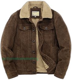 Jeans Marron, Faux Leather Jacket Men, Varsity Jacket Women, Mens Wool Coats, Biker Jacket Men, Corduroy Coat, Jean Jacket Men, Sheepskin Jacket, Varsity Jacket Men