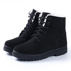 Ankle Snow Boots, Fur Ankle Boots, Boots Wide, Snow Fashion, Velvet Heels, Wide Width Shoes, Wide Fit Shoes, Rounded Toe Boots