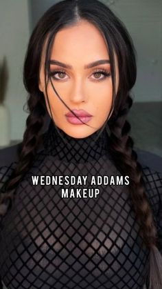 Wednesday Addams Makeup Tutorials, Wednesday Addams Makeup Ideas, Wednesday Addams Costume Makeup, Wednesday Makeup, Wednesday Addams Makeup, Wednesday Costume, Wednesday Addams Costume, Addams Family Musical, Hydrating Lip Balm