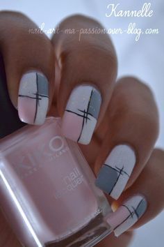 Pink Grey Nails, Grey Nail Designs, Nail Designs Tutorial, Gray Nails, Super Nails, Trendy Nail Design, Hungry Caterpillar, Fancy Nails, Trendy Nails