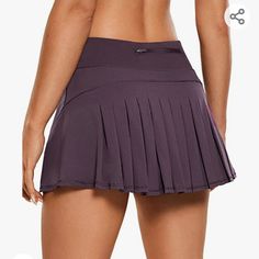 New Without Tags! Crz Yoga Tennis / Volleyball / Golf / Athletic Skirt With Built-In Shorts And Pleats. Color: Arctic Plum Flat Mid-Rise Waistband With Hidden Drawstring For Personal Fit. 13" Outseam. Lightweight And Non See-Through Fabric Wicks Away Moisture Quickly. Soft But Wrinkle-Resistant Material Makes It Easy To Maintain The Shape Of The Skirt. Athletic Skorts Are Super In Trend For Cute And Comfortable Athleisure Style. Pair With An Athleisure Top And Some Cute Sneakers For An Effortles Pleated Sports Shorts, Purple Skort With Built-in Shorts, Athleisure Pleated Sports Bottoms, Pleated Athleisure Bottoms For Sports, Purple Stretch Skort For Sports, Purple Sports Skort For Summer, Sporty Stretch Purple Skort, Sporty Purple Skort With Built-in Shorts, Purple Fitted Sporty Skort