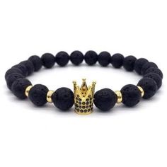 Imperial Crown Bracelet – One Click Street Elegant Adjustable Braided Bracelet, Casual Adjustable Chain Bracelet, Casual Adjustable Black Chain Bracelet, Casual Black Adjustable Chain Bracelet, Elegant Metal Wristband Bracelet, Trendy Adjustable Charm Bracelet For Parties, Trendy Metal Wristband As Gift, Trendy Round Bracelets For Party, Adjustable Gold Casual Wristband