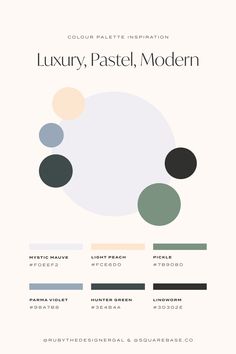 Luxury Color Palettes for Your Brand: Five Modern Color Palettes FREE for You to Use! Business Colors Palette, Personal Brand Color Palette, Luxury Pallete, Brand Color Pallete, Wellness Color Palette, Luxury Colour Palette, Luxury Color Palette Branding, Branding Mood Board Inspiration, Colorful Website