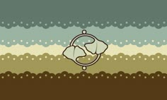 an abstract background with circles and waves in brown, green, beige and blue colors